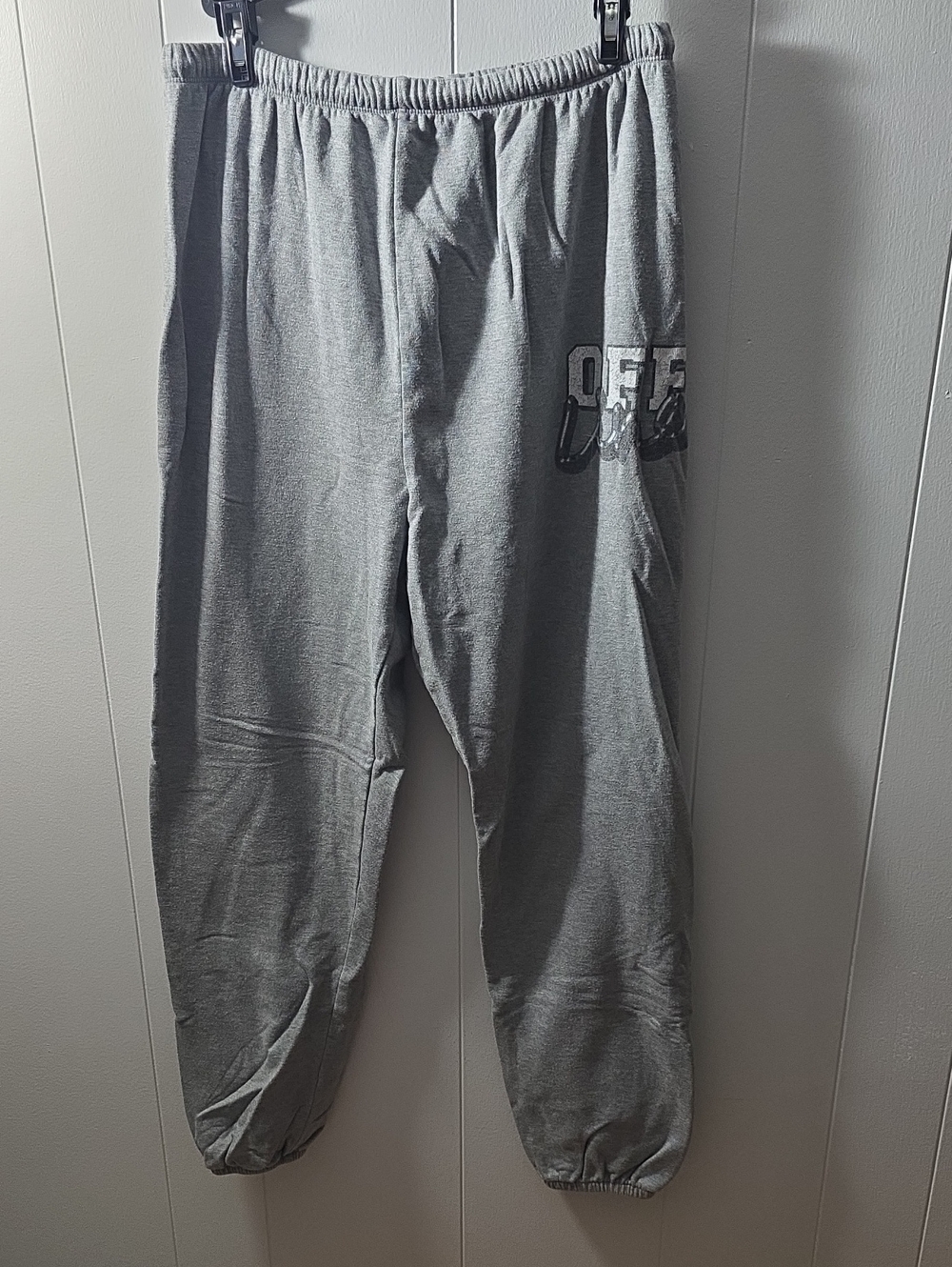 aerie Gray Elastic-Waist Joggers with Side Logo